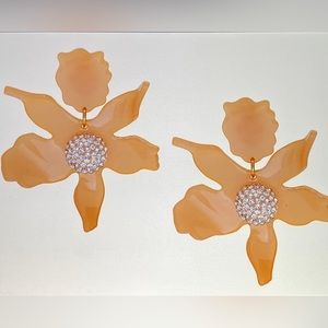 Lele Sadoughi Crystal Lily Earrings